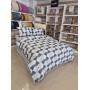 ETEHOMETEX %100 Pamuk Nevresim Takımı ÇİFT KİŞİLİK GEOMETRİK MAVİ 8696474232113